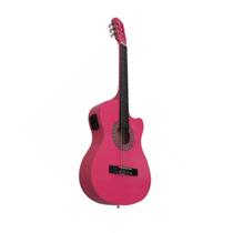 Violão acústico Auburn AUBVO626BMS para destros rosa verniz