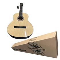 Violão acústico clássico para iniciantes 6 cordas nylon Waldman WN-18 preto ou natural