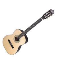 Violão acústico, com tensor e cordas de nylon, cor natural