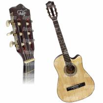 Violão Acústico Cutway Marrom E Vinho Cordas De Aço Com Tensor Mxt Mx-38anc