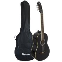 Violão Acústico de Aço TCG 390 A Preto com Capa Thomaz Violão Acústico de Aço TCG 390 A Preto com Capa Thomaz
