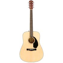 Violao Acustico Dreadnought Cutaway Fender CD60-S Natural com Cordas, Palheta,
