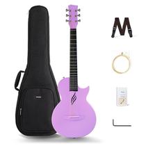 Violão Acústico Enya Nova Go 33" Fibra de Carbono Roxo