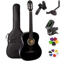 Violão Acústico Giannini Clássico Aço S-14 BK + KIT2PI