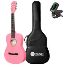 Violão acústico myth nylon 3/4 pink heart mt34n Violão acústico myth nylon 3/4 pink heart mt34n