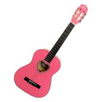 Violao acustico nylon 36 pink heart myth mt36n
