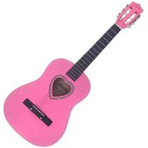 Violão Acústico Nylon Austin 941SPK Rosa Juvenil Pink Coração