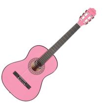 Violão acústico waldman nylon PP-1 pink