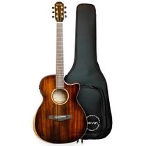 Violão Benson EXF900 CE Grand Auditorium Koa Sólido Fishman Presys c/ Armrest e Bag Premium Violão Benson EXF900 CE Grand Auditorium Koa Sólido Fishman Presys c/ Armrest e Bag Premium