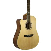 Violão Canhoto Strinberg Folk Elétrico Cordas Aço SD200C Natural Satin Fosco Violao Para Canhoteiro