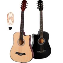 Violão Clássico Acústico Aço Iniciantes Para Destros Marrom Claro, Preto Violão Clássico Acústico Aço Iniciantes Para Destros Marrom Claro, Preto