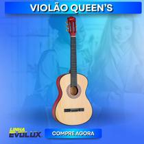 Violão Clássico Bege com Cordas de Nylon - Elegância e Sonoridade para Suas Melodias! - Queens