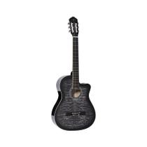 Violão Clássico Elétrico Vogga Cutaway Gray Nylon VCE228NC