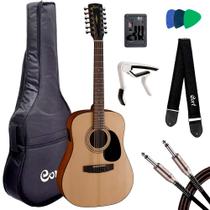 Violão cort eletro acústico 12 cordas ad 810-12e open pore