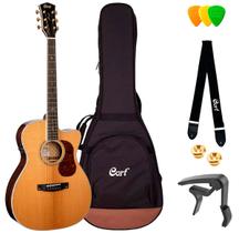 Violão cort eletro gold-oc8 aço orchestra model om natural w/case