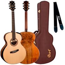 Violão cort maciço cut craft limited c/ hard case & lr baggs