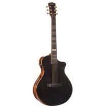 Violao cort modern black tbk eletro acustico com case