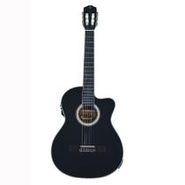 Violao Cutaway Eletroacustico Nylon MCC BK - Maclend