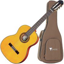 Violao Eagle acustico Dh69 Classico Nylon Mogno Pro Series + Capa Cor Satin Vintage