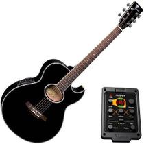 Violão Eagle Eletroacústico Mini Jumbo Cordas Aço Gl36 Preto