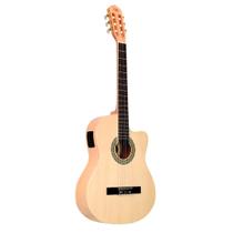 Violão Eletrico Cutaway Tonande TN39NBCE Natural com Afinador