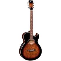 Violão Elétrico Eagle GL36 EQ Yellow Burst Cutway