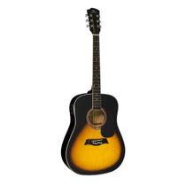 Violão eletrico folk aço michael vmf360 sm sunburst mate