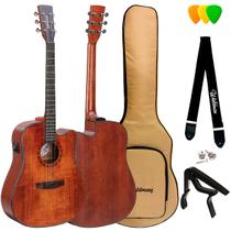 Violão elétrico folk waldman anápolis sólido dcex-1141 am