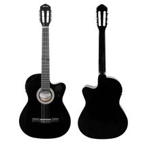 Violão Elétrico Giannini Start Nf14 Nylon Flat blck e natural perfeito para iniciantes e profissionais