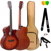 Violão elétrico grand auditorium waldman anápolis sólido gcex-1141 amb