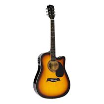 Violao Eletrico Michael Folk Cutaway VMF361 SB Aço Sunburst