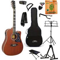 Violão Elétrico Michael VM925 MH Kit Estudante Intermediário