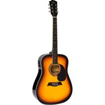 Violão Elétrico Michael VMF360 Sunburst Brilhante Aço