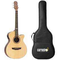 Violão Elétrico Mini Jumbo Strinberg SA200C NS Fosco + Capa Violão Elétrico Mini Jumbo Strinberg SA200C NS Fosco + Capa