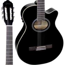 Violão Elétrico Nylon Giannini GNF1D CEQ Mini Jumbo Preto