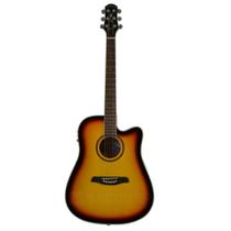 Violão Elétrico Strinberg Folk Aço London LE30C SB Sunburst Verniz