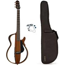 Violão Elétrico Yamaha Silent SLG200S Aço Natural Vazado