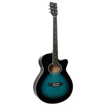 Violão Eletroacústica Giannini Performance Gsf-1d Ceq Para Destros Dark Blue Burst Sabina Solida