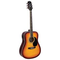 Violão eletroacústico aço com equalizador e afinador gd-1 eq tobacco sunburst - GIANNINI