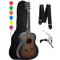 Violão Eletroacústico Artísticos Strinberg Forest FS1A Tabaco Sunburst Aço + Acessórios