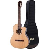 Violão Eletroacústico Cort AC160CF Nylon Natural com Bag Violão Eletroacústico Cort AC160CF Nylon Natural com Bag