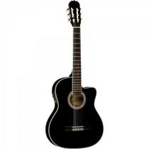 Violão Eletroacústico Flat Nylon Ch800F-Bk Preto Eagle