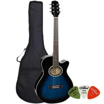Violão Eletroacustico Giannini GSF-1D CEQ Dark Blue + Capa + Palhetas Violão Eletroacustico Giannini GSF-1D CEQ Dark Blue + Capa + Palhetas