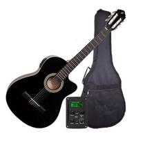Violão Eletroacústico GIANNINI Nylon Flat NF-14 Preto + Capa