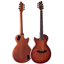 Violão Eletroacústico Marquês Canhoto VA-09MGTEQ LH Flat Anatômico Mahogany Tigrado