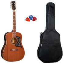 Violão Eletroacústico Michael Galaxy VM925DT MH Mahogany + Capa + Palhetas Violão Eletroacústico Michael Galaxy VM925DT MH Mahogany + Capa + Palhetas