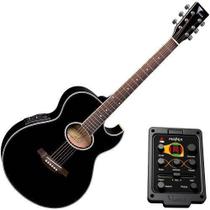 Violão Eletroacústico Mini Jumbo Cordas Aço Gl36 Preto Eagle