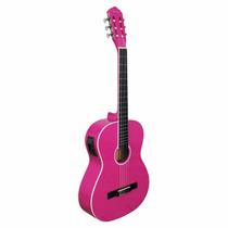 Violão Eletroacústico Nylon Giannini Start N14 EQ Pink PKG