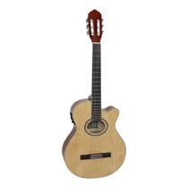 Violão Eletroacústico Nylon Mini Jumbo Cutaway Gnf-1d Ceq Ng Natural Brilhante, Com Afinador E Equalizador F018 - GIANNINI