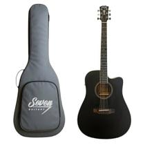 Violão Eletroacústico Seven SVE-67 BK Preto C/Bag